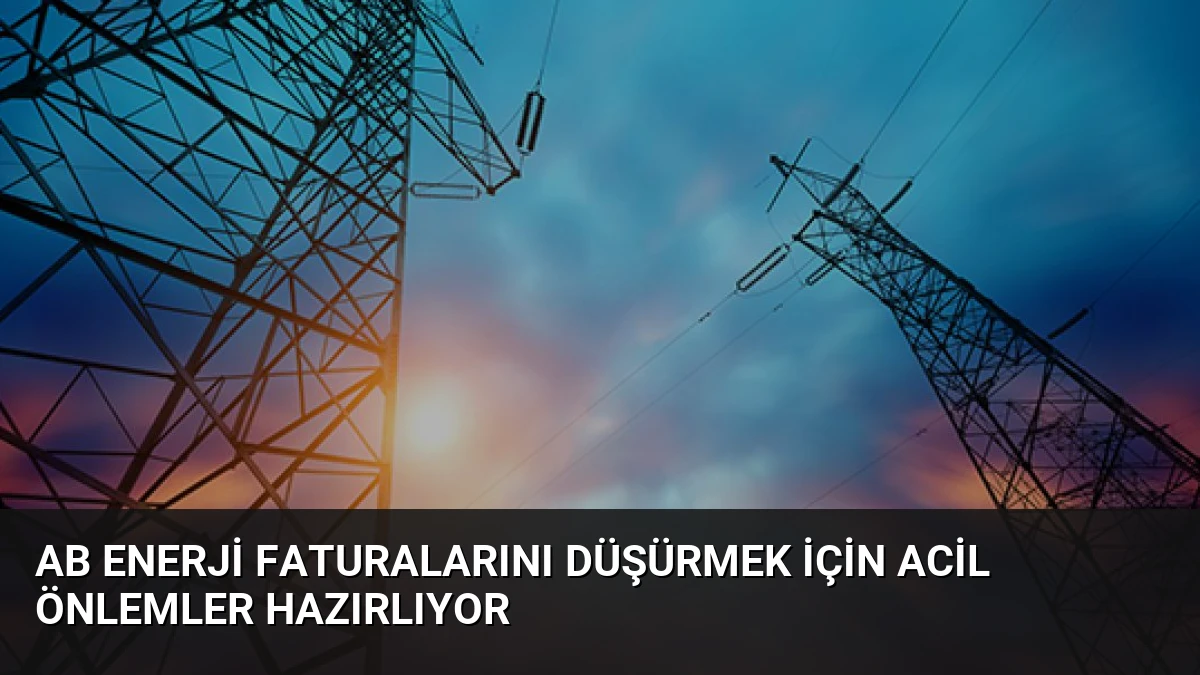 AB Enerji Faturalarını Düşürmek İçin Acil Önlemler Hazırlıyor