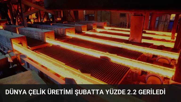 Dünya Çelik Üretimi Şubatta Yüzde 2.2 Geriledi