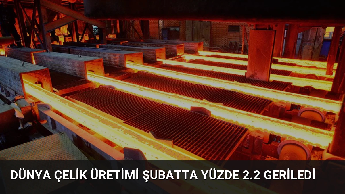 Dünya Çelik Üretimi Şubatta Yüzde 2.2 Geriledi