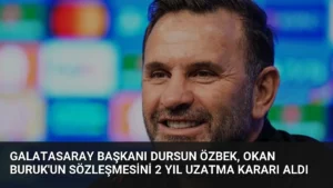 Galatasaray Başkanı Dursun Özbek, Okan Buruk'un Sözleşmesini 2 Yıl Uzatma Kararı Aldı