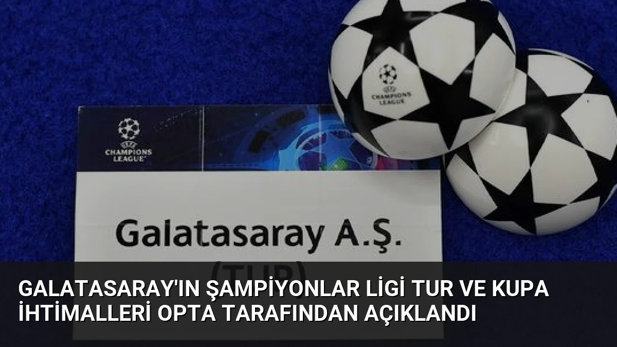 Galatasaray’ın Şampiyonlar Ligi Tur ve Kupa İhtimalleri Opta Tarafından Açıklandı
