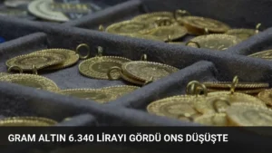 Gram Altın 6.340 Lirayı Gördü Ons Düşüşte