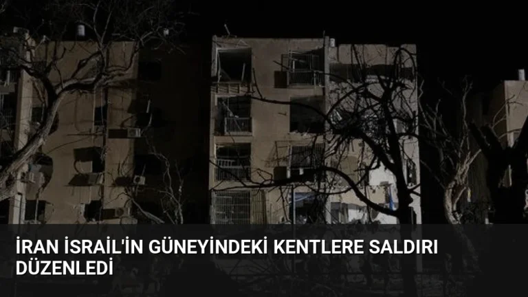 İran İsrail’in Güneyindeki Kentlere Saldırı Düzenledi