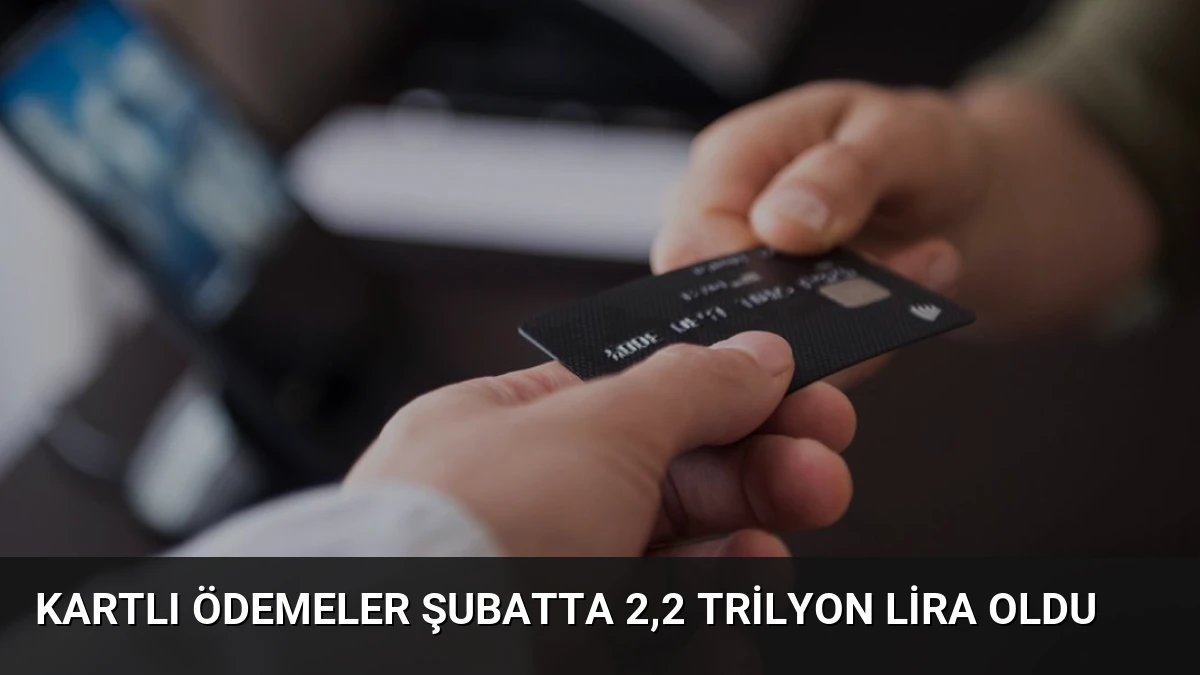 Kartlı ödemeler şubatta 2,2 trilyon lira oldu
