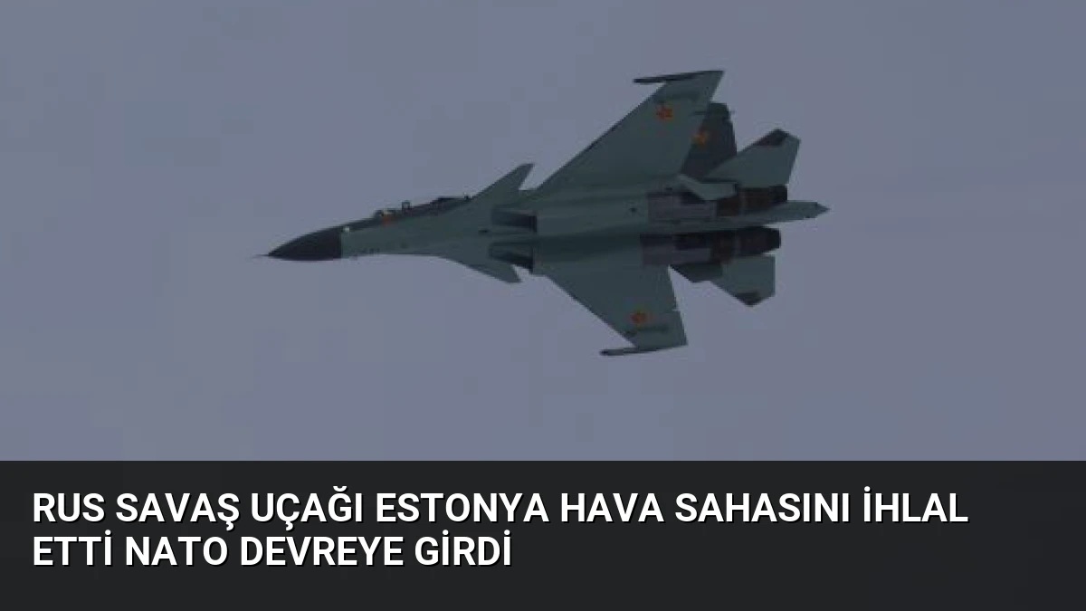 Rus savaş uçağı Estonya hava sahasını ihlal etti NATO devreye girdi