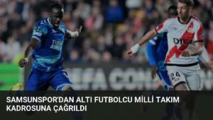 Samsunspor'dan Altı Futbolcu Milli Takım Kadrosuna Çağrıldı