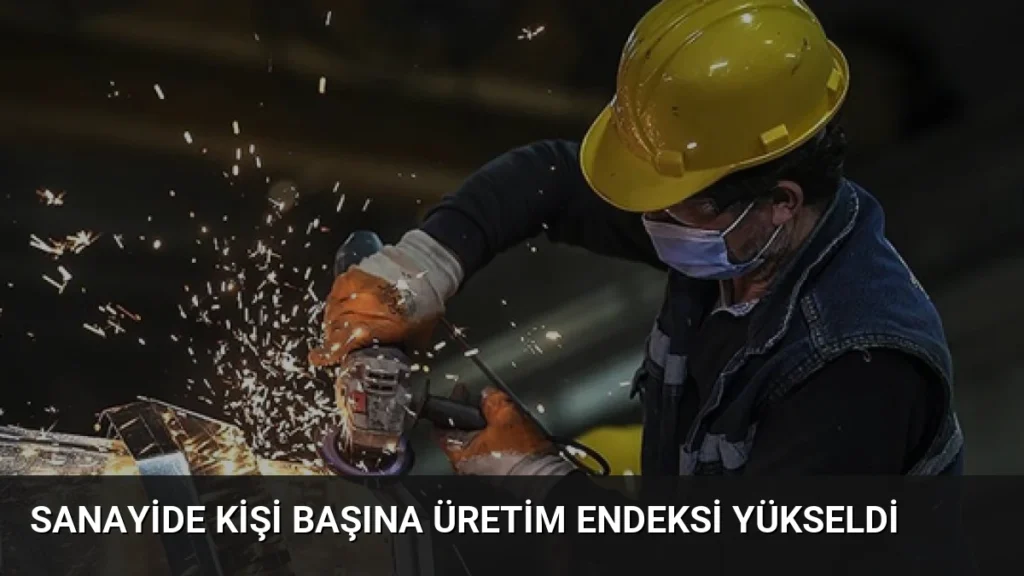 Sanayide Kişi Başına Üretim Endeksi Yükseldi