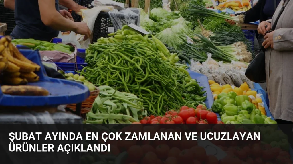 Şubat Ayında En Çok Zamlanan ve Ucuzlayan Ürünler Açıklandı