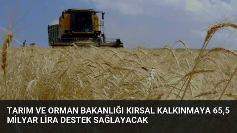 Tarım ve Orman Bakanlığı Kırsal Kalkınmaya 65,5 Milyar Lira Destek Sağlayacak