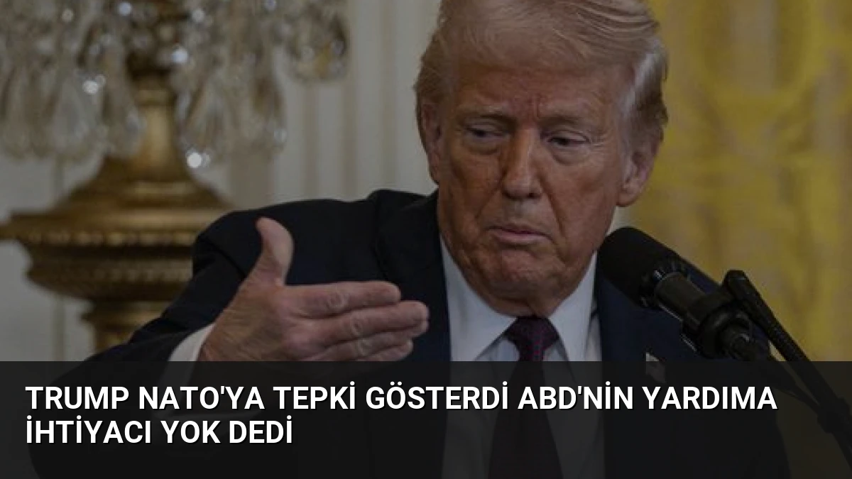 Trump NATO’ya Tepki Gösterdi ABD’nin Yardıma İhtiyacı Yok Dedi