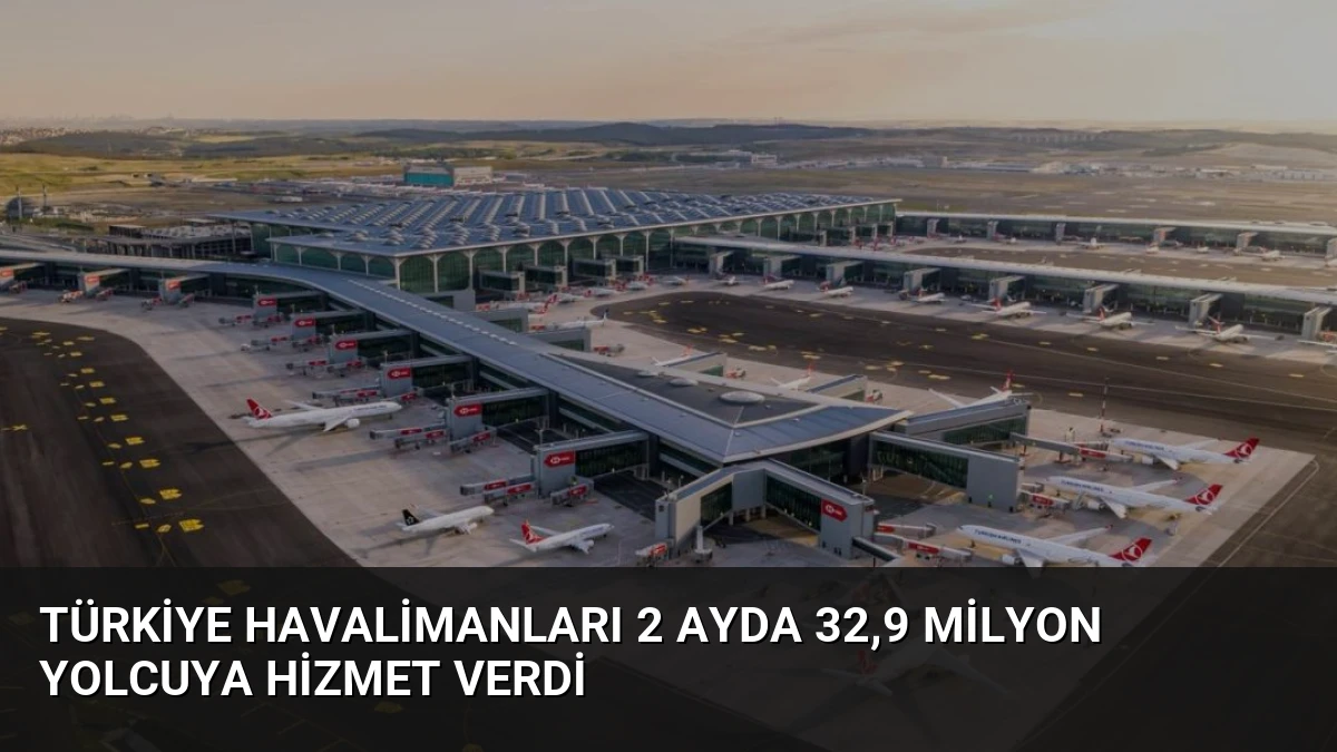 Türkiye Havalimanları 2 Ayda 32,9 Milyon Yolcuya Hizmet Verdi