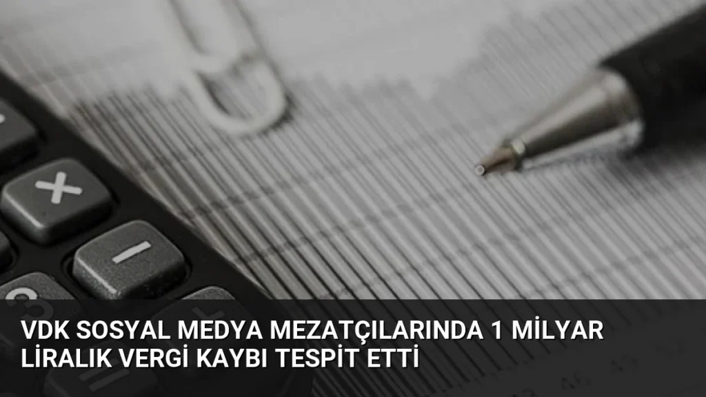 VDK Sosyal Medya Mezatçılarında 1 Milyar Liralık Vergi Kaybı Tespit Etti