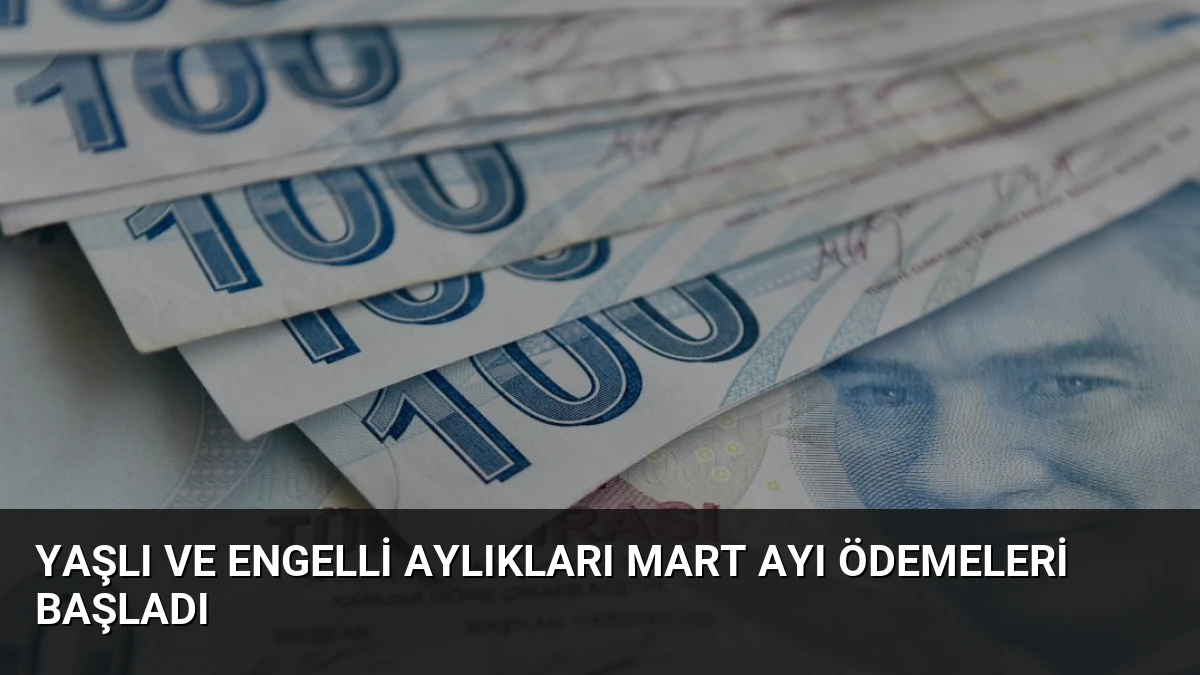 Yaşlı ve Engelli Aylıkları Mart Ayı Ödemeleri Başladı