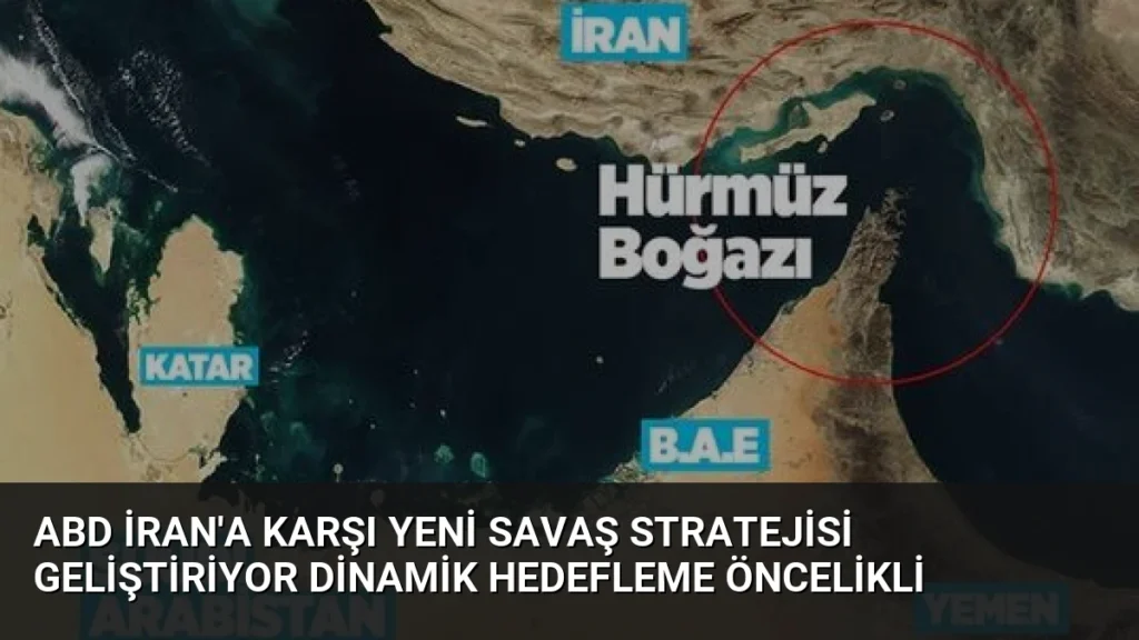 ABD İran'a Karşı Yeni Savaş Stratejisi Geliştiriyor Dinamik Hedefleme Öncelikli