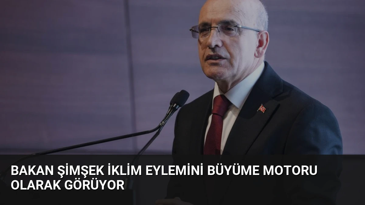 Bakan Şimşek İklim Eylemini Büyüme Motoru Olarak Görüyor
