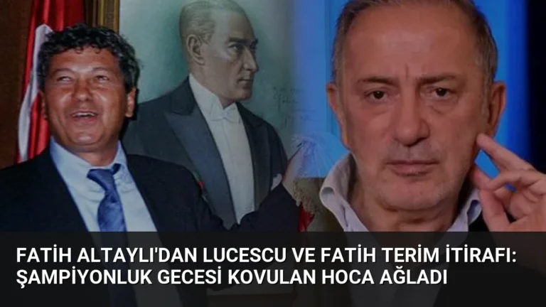 Fatih Altaylı’dan Lucescu ve Fatih Terim İtirafı: Şampiyonluk Gecesi Kovulan Hoca Ağladı