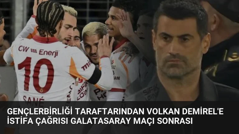 Gençlerbirliği Taraftarından Volkan Demirel’e İstifa Çağrısı Galatasaray Maçı Sonrası