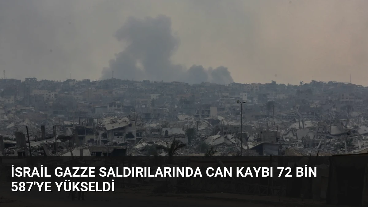 İsrail Gazze Saldırılarında Can Kaybı 72 Bin 587’ye Yükseldi