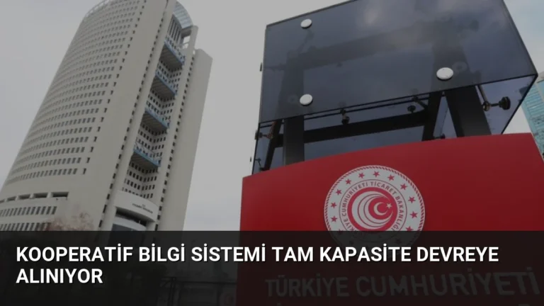Kooperatif Bilgi Sistemi Tam Kapasite Devreye Alınıyor
