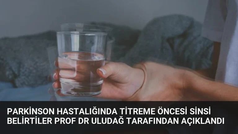 Parkinson Hastalığında Titreme Öncesi Sinsi Belirtiler Prof Dr Uludağ Tarafından Açıklandı