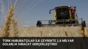 Türk Hububatçılar İlk Çeyrekte 2,8 Milyar Dolarlık İhracat Gerçekleştirdi