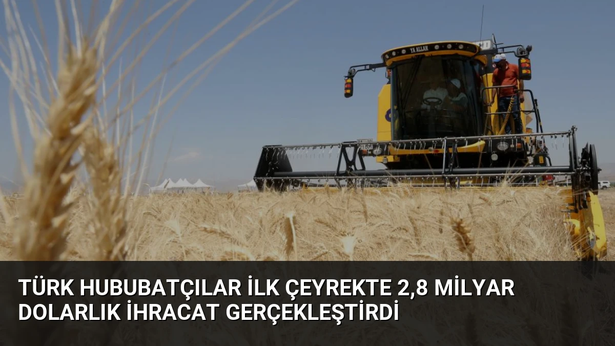 Türk Hububatçılar İlk Çeyrekte 2,8 Milyar Dolarlık İhracat Gerçekleştirdi