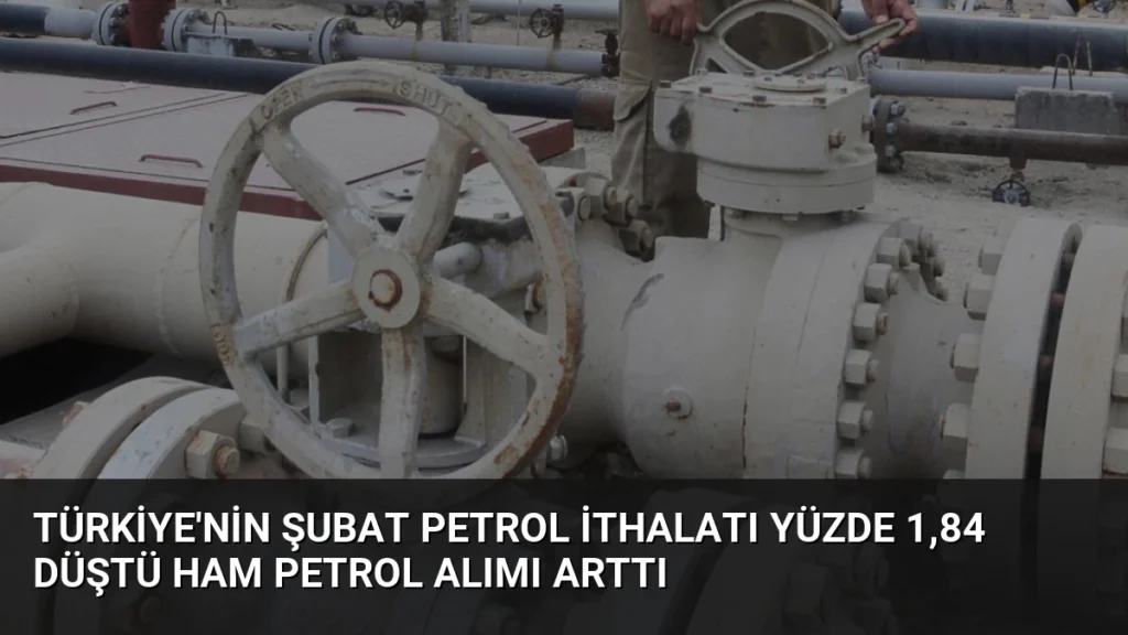 Türkiye'nin Şubat Petrol İthalatı Yüzde 1,84 Düştü Ham Petrol Alımı Arttı