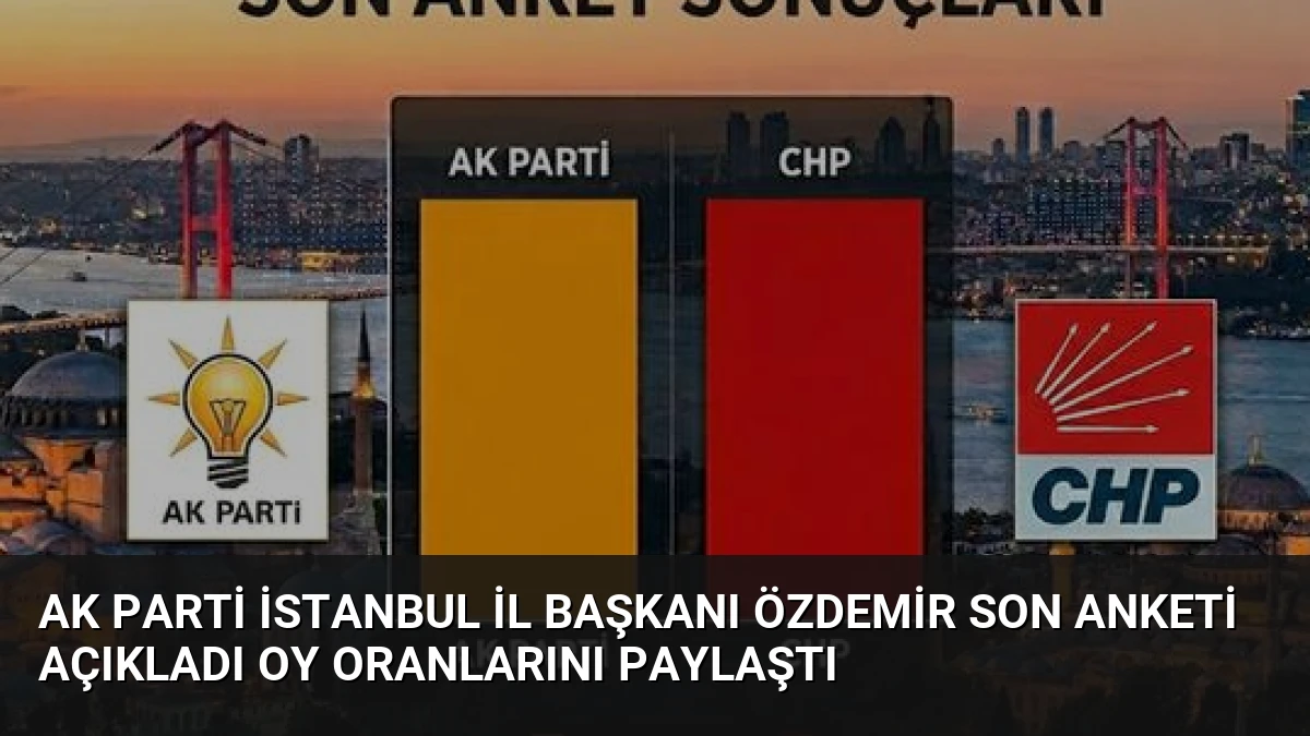 AK Parti İstanbul İl Başkanı Özdemir Son Anketi Açıkladı Oy Oranlarını Paylaştı