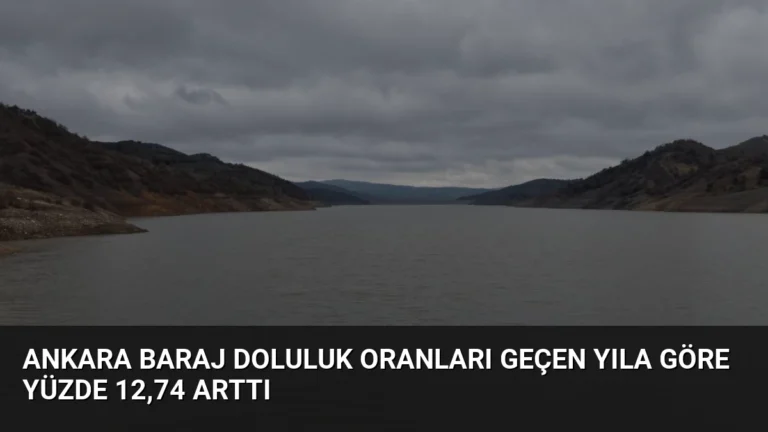 Ankara Baraj Doluluk Oranları Geçen Yıla Göre Yüzde 12,74 Arttı