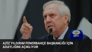 Aziz Yıldırım Fenerbahçe Başkanlığı İçin Adaylığını Açıklıyor