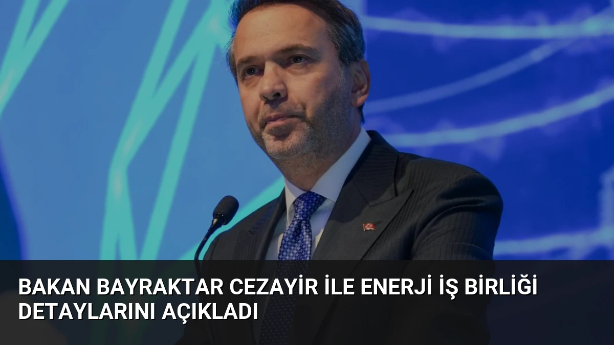 Bakan Bayraktar Cezayir ile Enerji İş Birliği Detaylarını Açıkladı