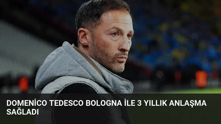 Domenico Tedesco Bologna ile 3 Yıllık Anlaşma Sağladı