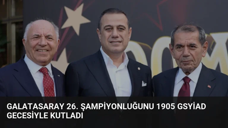 Galatasaray 26. Şampiyonluğunu 1905 GSYİAD Gecesiyle Kutladı