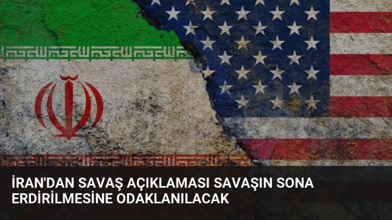İran’dan Savaş Açıklaması Savaşın Sona Erdirilmesine Odaklanılacak