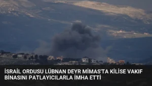 İsrail Ordusu Lübnan Deyr Mimas'ta Kilise Vakıf Binasını Patlayıcılarla İmha Etti