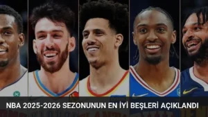 NBA 2025-2026 Sezonunun En İyi Beşleri Açıklandı