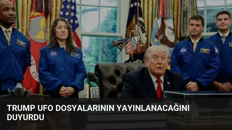 Trump UFO Dosyalarının Yayınlanacağını Duyurdu