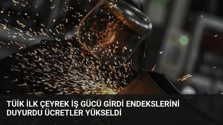 TÜİK İlk Çeyrek İş Gücü Girdi Endekslerini Duyurdu Ücretler Yükseldi