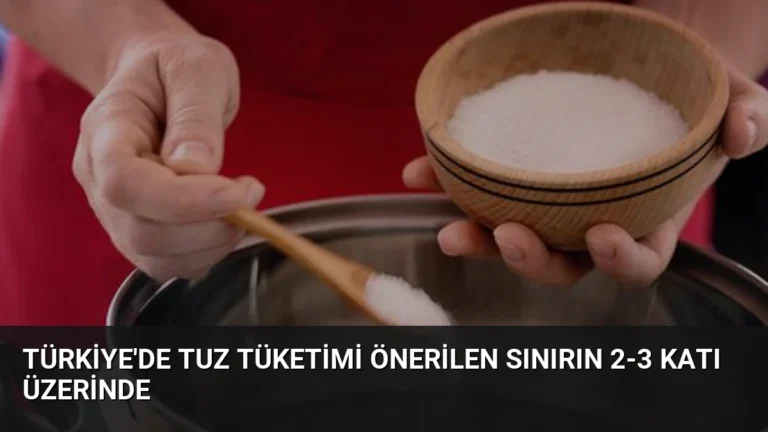 Türkiye’de Tuz Tüketimi Önerilen Sınırın 2-3 Katı Üzerinde