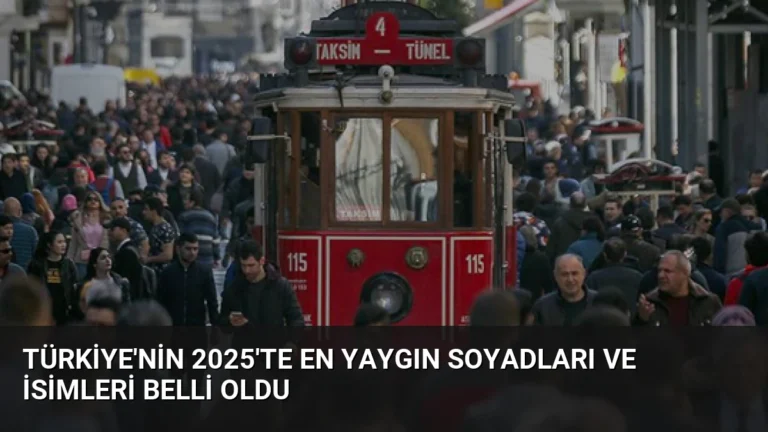 Türkiye’nin 2025’te En Yaygın Soyadları ve İsimleri Belli Oldu