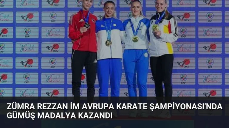 Zümra Rezzan İm Avrupa Karate Şampiyonası’nda Gümüş Madalya Kazandı