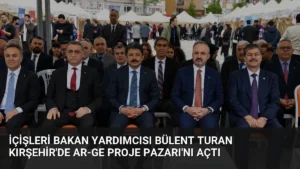 İçişleri Bakan Yardımcısı Bülent Turan Kırşehir'de Ar-Ge Proje Pazarı'nı Açtı
