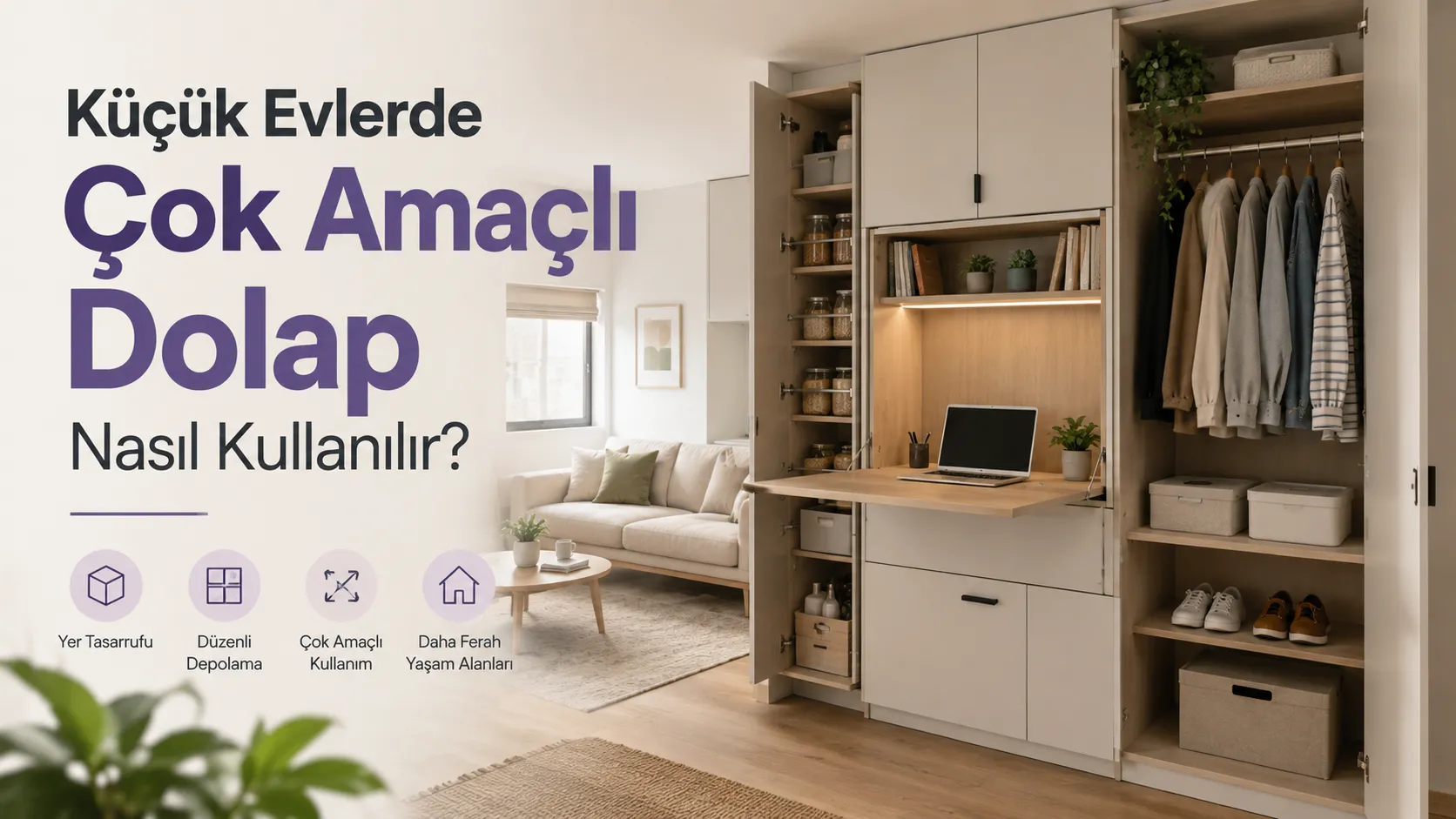 Küçük Evlerde Çok Amaçlı Dolap Nasıl Kullanılır?