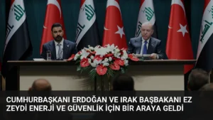 Cumhurbaşkanı Erdoğan ve Irak Başbakanı ez Zeydi Enerji ve Güvenlik İçin Bir Araya Geldi