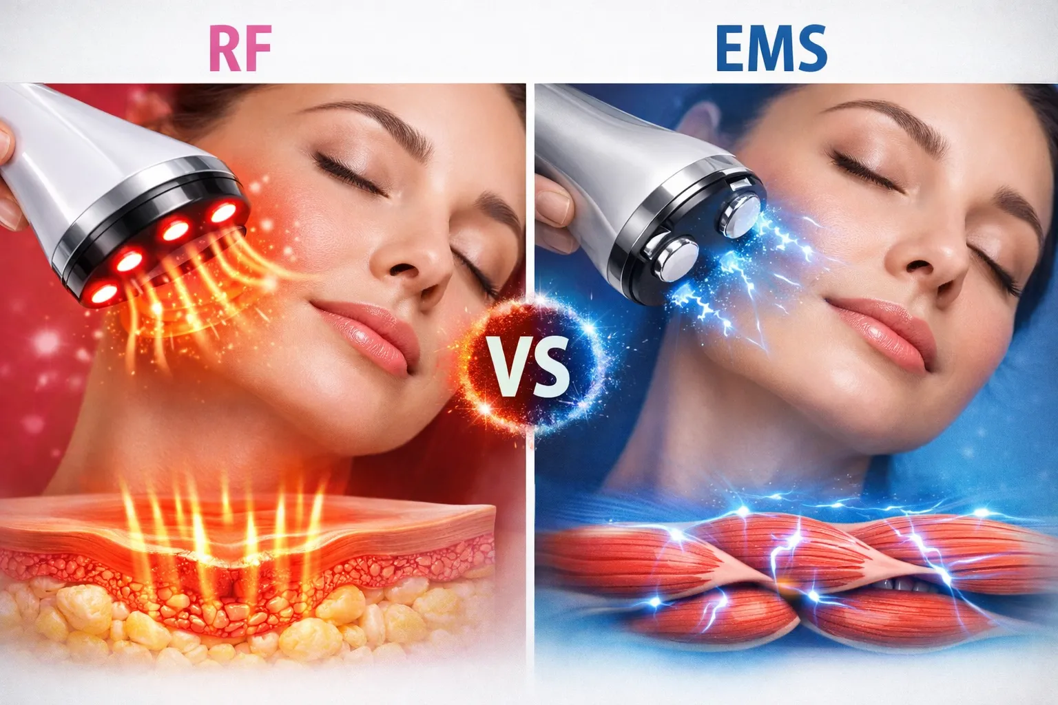 RF RADYOFREKANS MI EMS MİKRO AKIM MI? Farkları, Avantajları ve Doğru Teknolojiyi Seçme Rehberi
