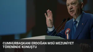 Cumhurbaşkanı Erdoğan MSÜ Mezuniyet Töreninde Konuştu