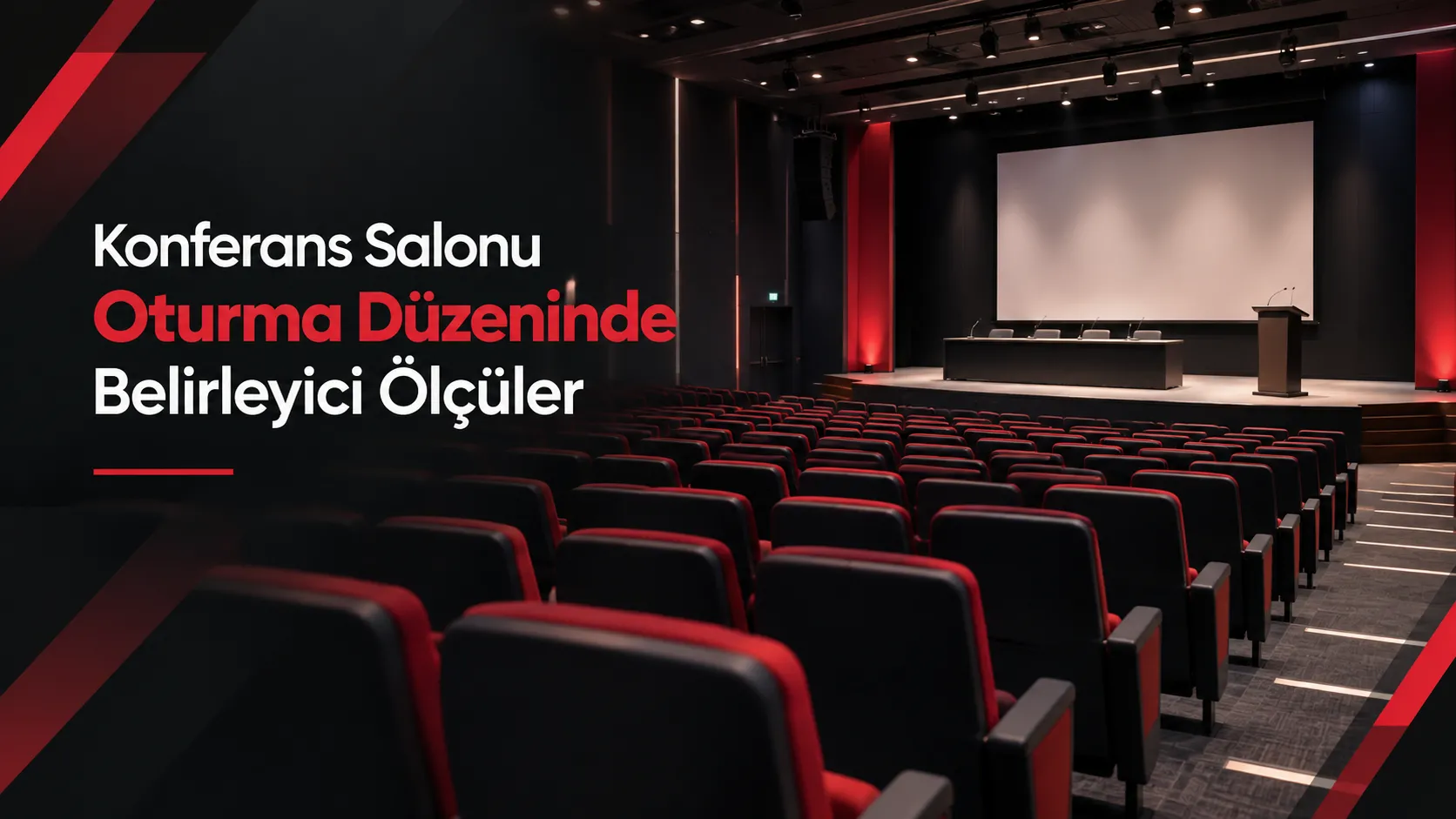 Konferans Salonu Oturma Düzeninde Belirleyici Ölçüler