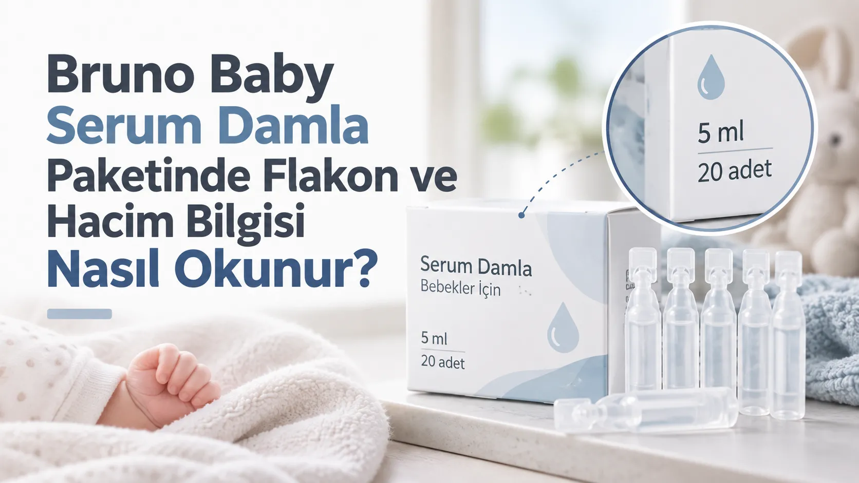 Bruno Baby Serum Damla Paketinde Flakon ve Hacim Bilgisi Nasıl Okunur?