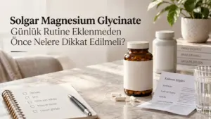 Solgar Magnesium Glycinate Günlük Rutine Eklenmeden Önce Nelere Dikkat Edilmeli?