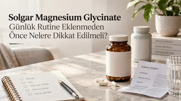 Solgar Magnesium Glycinate Günlük Rutine Eklenmeden Önce Nelere Dikkat Edilmeli?